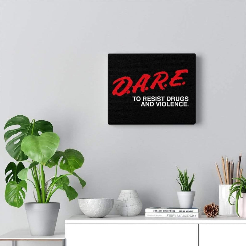 D.A.R.E. to Resist Drugs and Violence Canvas Wall Art 10″ × 8″ / Premium Gallery Wraps (1.25″)