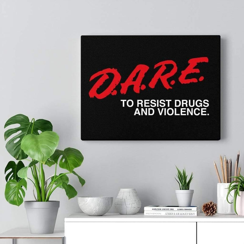 D.A.R.E. to Resist Drugs and Violence Canvas Wall Art 16″ × 12″ / Premium Gallery Wraps (1.25″)