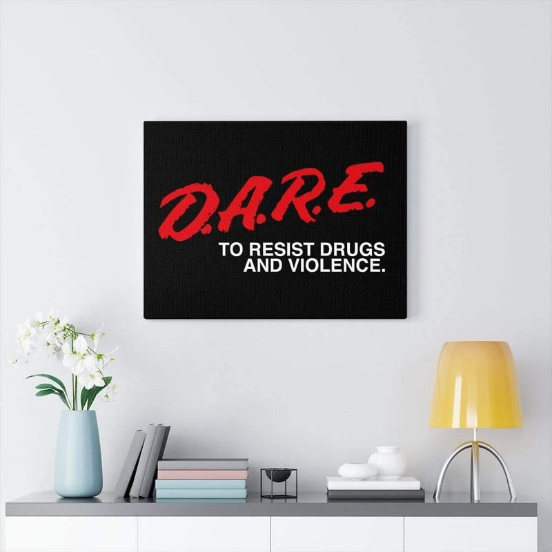 D.A.R.E. to Resist Drugs and Violence Canvas Wall Art 24″ × 18″ / Premium Gallery Wraps (1.25″) Dryp Factory