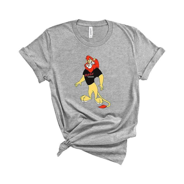 Daren the Lion DARE Mascot T-Shirt Athletic Heather / XS