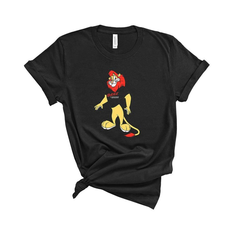 Daren the Lion DARE Mascot T-Shirt Black / XS