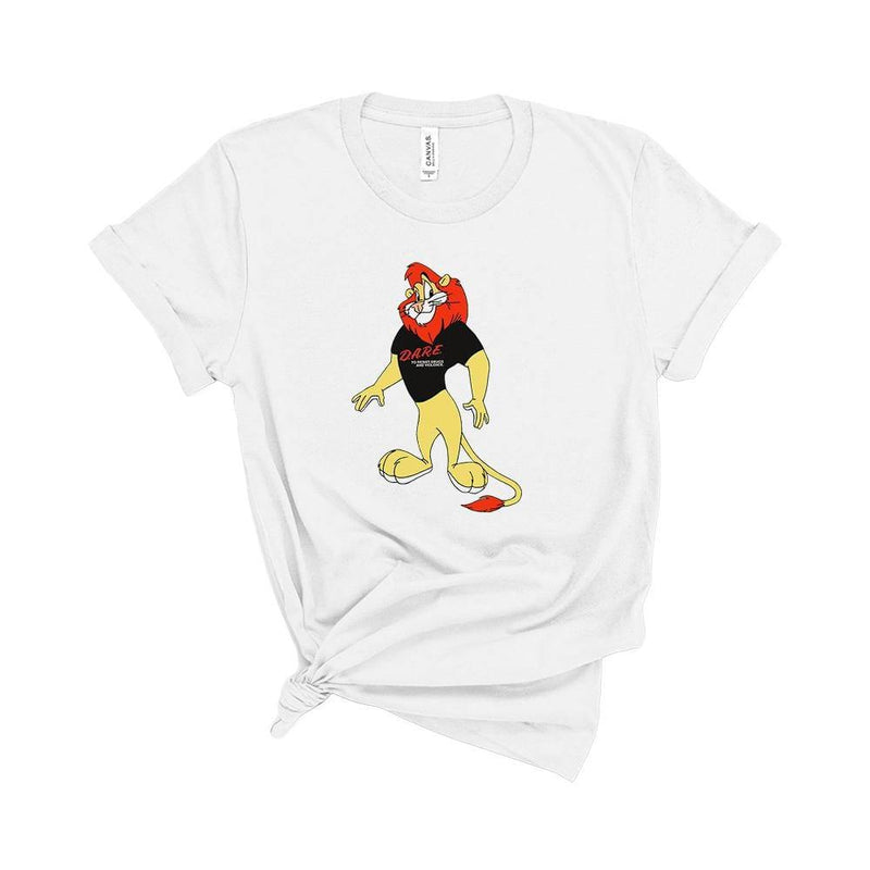 Daren the Lion DARE Mascot T-Shirt White / XS