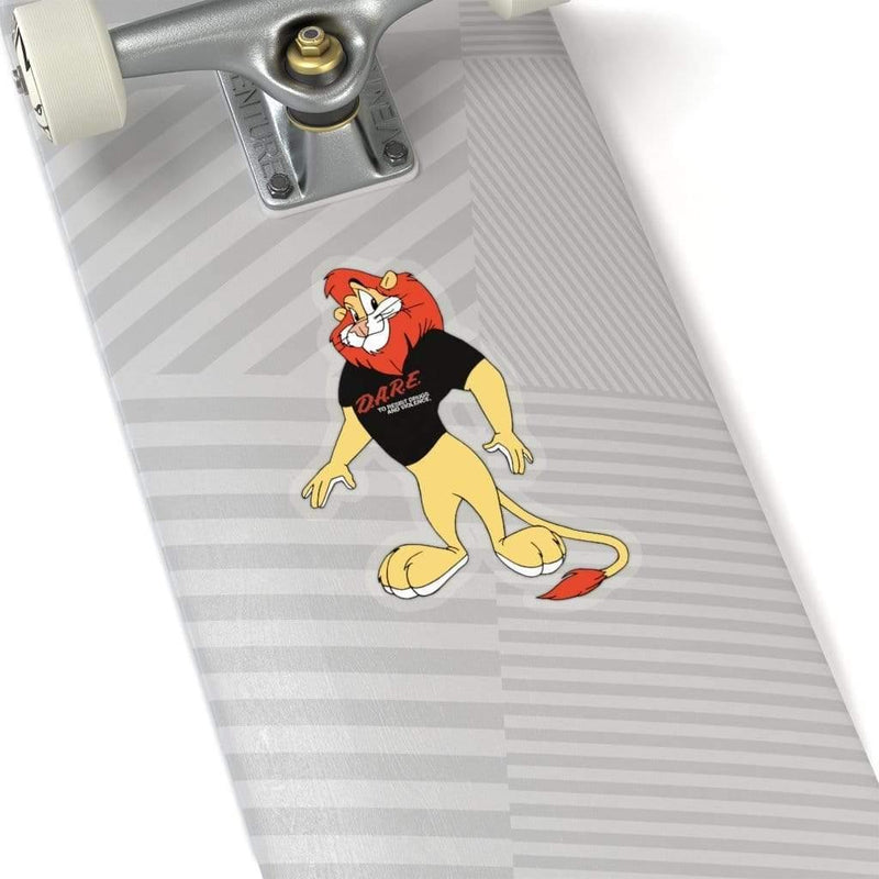 Daren the Lion DARE Program Mascot Kiss-Cut Sticker 6" × 6" / Transparent