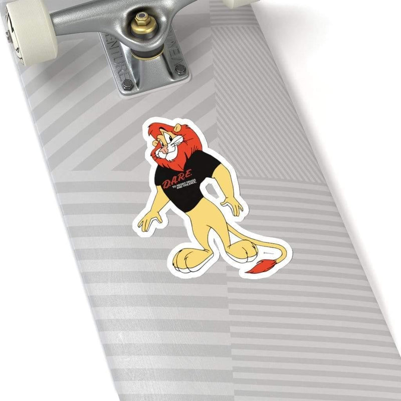 Daren the Lion DARE Program Mascot Kiss-Cut Sticker 6" × 6" / White