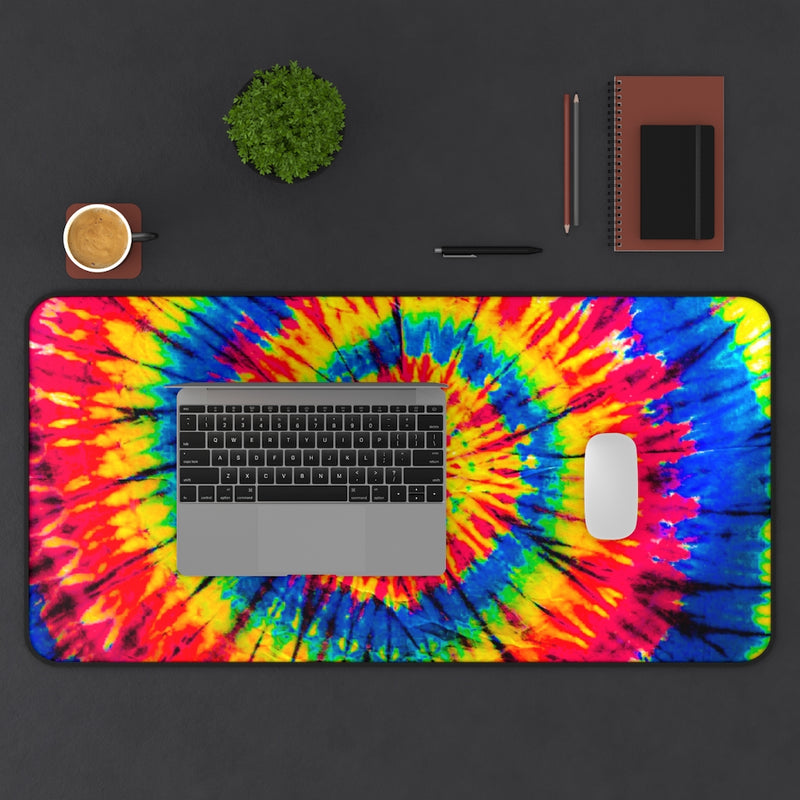 Rainbow Tiedye Desk Mat Mousepad