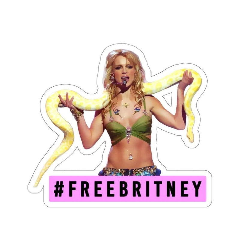 Free Britney Kiss-Cut Sticker 2" × 2" / White