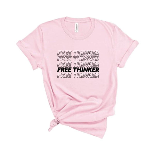 Free Thinker T-Shirt Pink / XS Dryp Factory