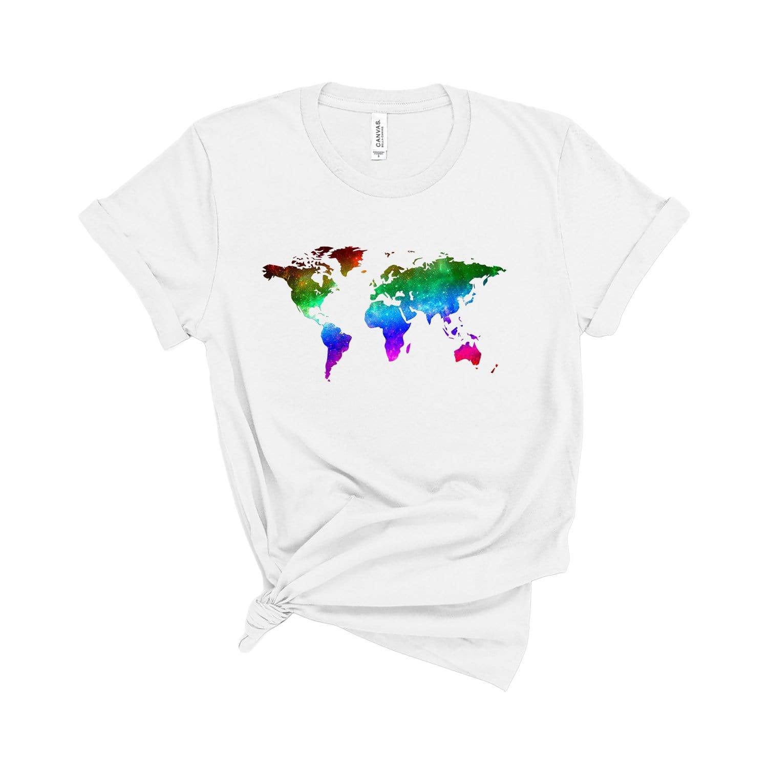 Galaxy World T-Shirt White / XS Dryp Factory