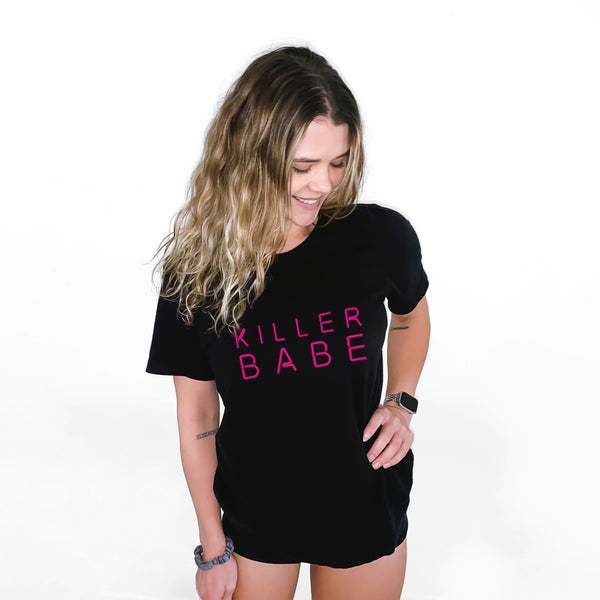 Killer Babe Neon Text T-Shirt