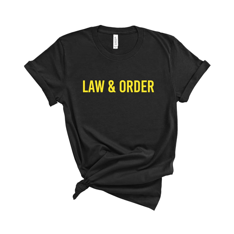 Law & Order T-Shirt Black / XS Dryp Factory