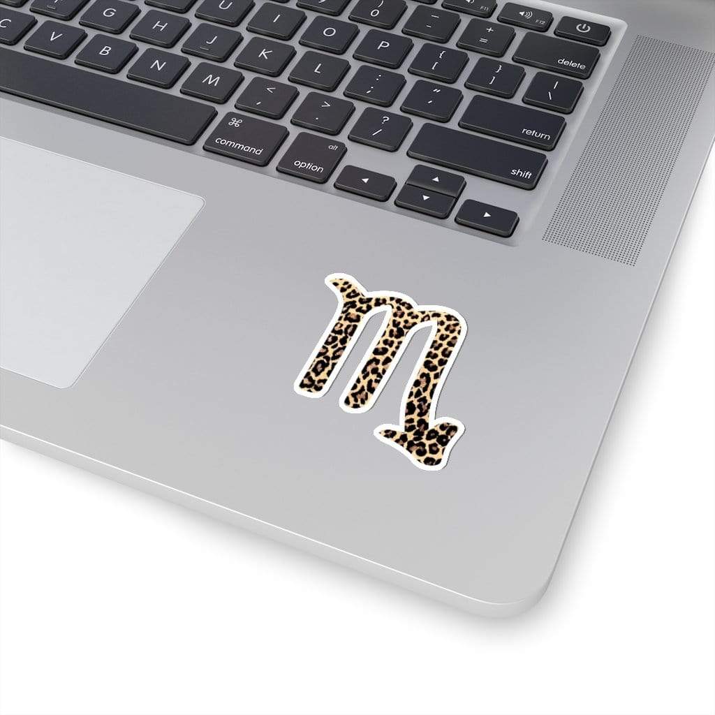 Leopard Print Scorpio Kiss-Cut Sticker