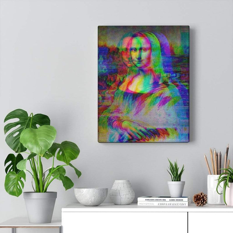 Mona Lisa Trip Canvas Wall Art 11″ × 14″ / Premium Gallery Wraps (1.25″) Dryp Factory