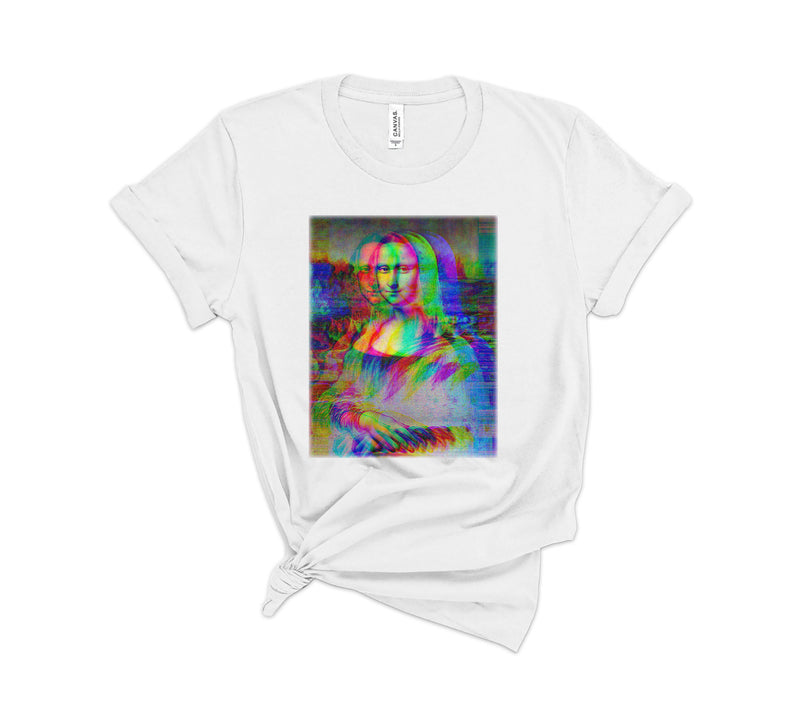 Mona Lisa Trippy Art T-Shirt - Psychedelic Graphic Tee