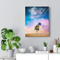 Palm Tree Apocalypse Canvas Wall Art 11″ × 14″ / Premium Gallery Wraps (1.25″) Dryp Factory
