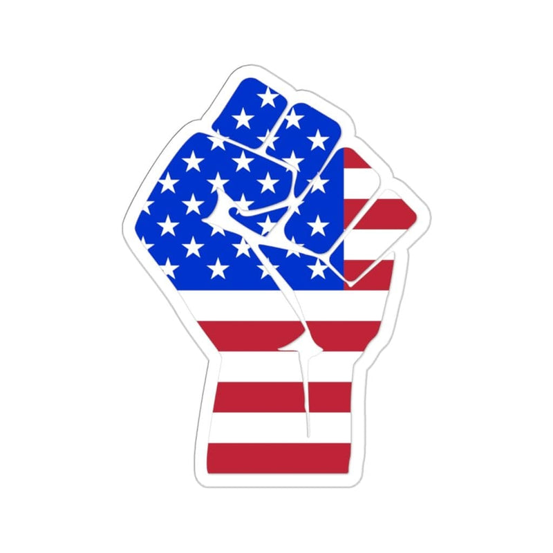 Patriot Revolution Fist Sticker 2" × 2" / White