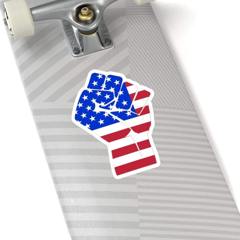 Patriot Revolution Fist Sticker 6" × 6" / White