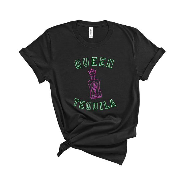 Queen Tequila Cinco de Mayo T-Shirt Black / L Dryp Factory