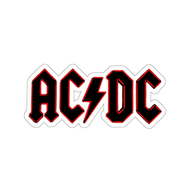 Red Neon ACDC Band Sticker Dryp Factory