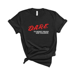 Resist Drugs and Violence DARE T-Shirt Black / XS