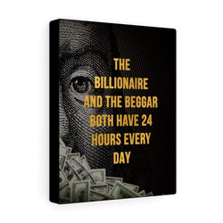the Billionaire & the Beggar Canvas Wall Art